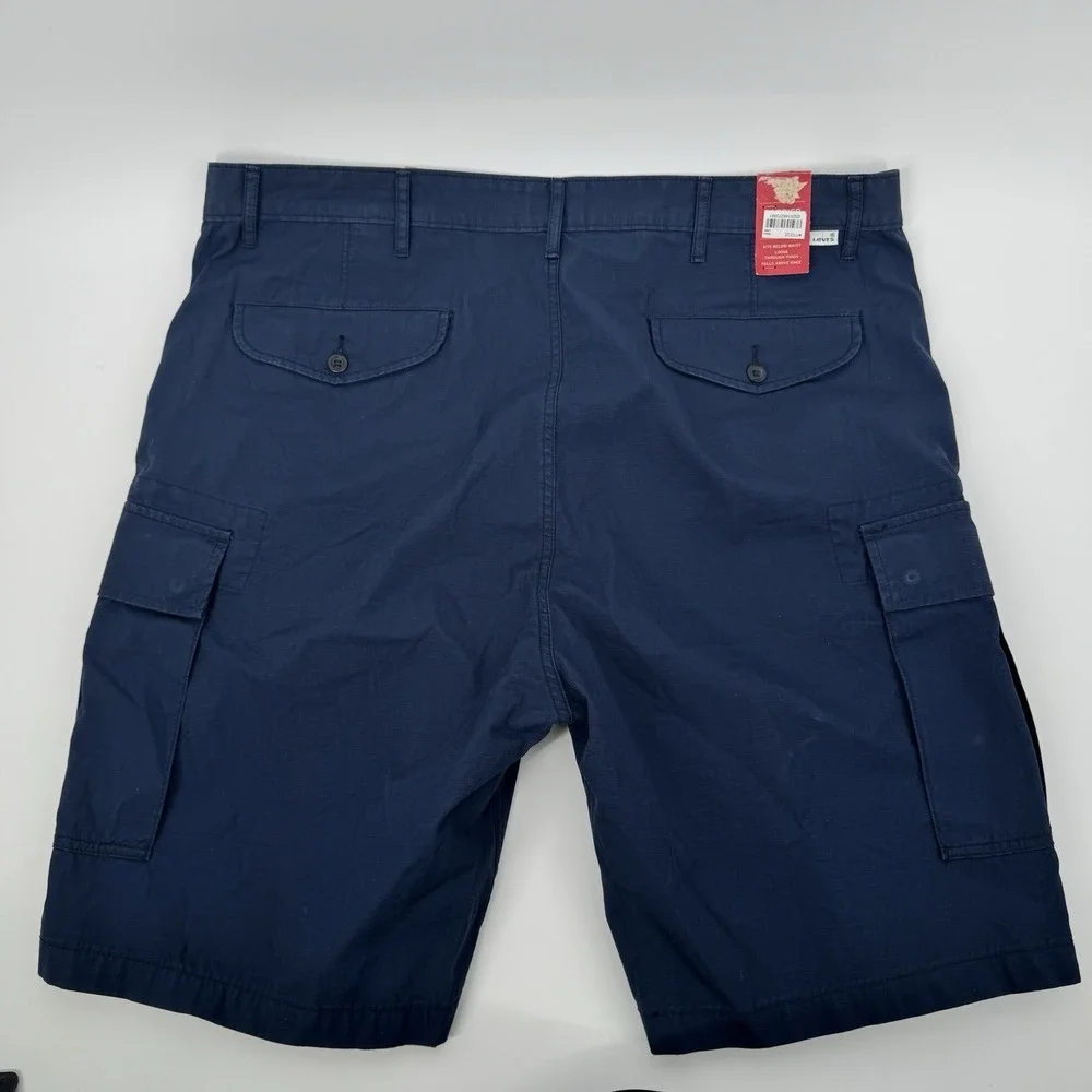 Levi's Cargo Shorts Mens 40 Blue Ripstop Utility Tactical Hiking Work Outdoor